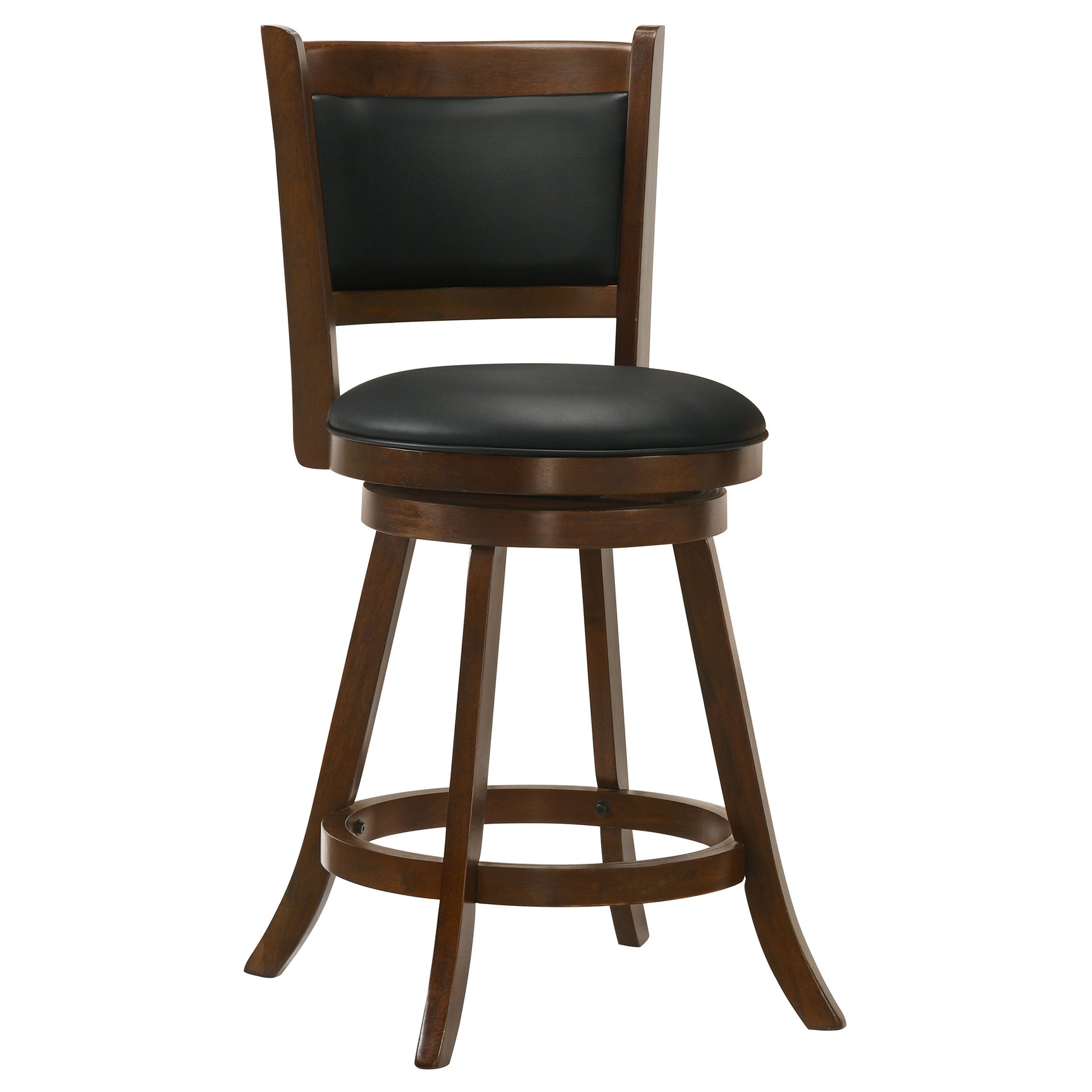 Broxton Upholstered Swivel Counter Chair Chestnut (Set of 2) - Tampa Furniture Outlet