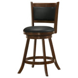 Broxton Upholstered Swivel Counter Chair Chestnut (Set of 2) - Tampa Furniture Outlet