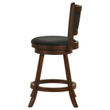 Broxton Upholstered Swivel Counter Chair Chestnut (Set of 2) - Tampa Furniture Outlet