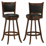 Tampa Furniture Outlet - Coaster - Broxton Upholstered Swivel Bar Chair Chestnut (Set of 2) - 101920