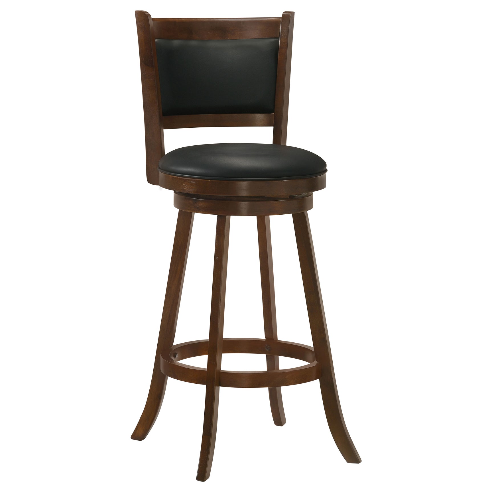 Broxton Upholstered Swivel Bar Chair Chestnut (Set of 2) - Tampa Furniture Outlet