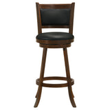 Broxton Upholstered Swivel Bar Chair Chestnut (Set of 2) - Tampa Furniture Outlet
