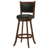 Broxton Upholstered Swivel Bar Chair Chestnut (Set of 2) - Tampa Furniture Outlet