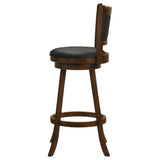 Broxton Upholstered Swivel Bar Chair Chestnut (Set of 2) - Tampa Furniture Outlet