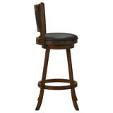 Broxton Upholstered Swivel Bar Chair Chestnut (Set of 2) - Tampa Furniture Outlet
