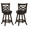 Tampa Furniture Outlet - Coaster - Calecita Wood Swivel Counter Stool Cappuccino (Set of 2) - 101929
