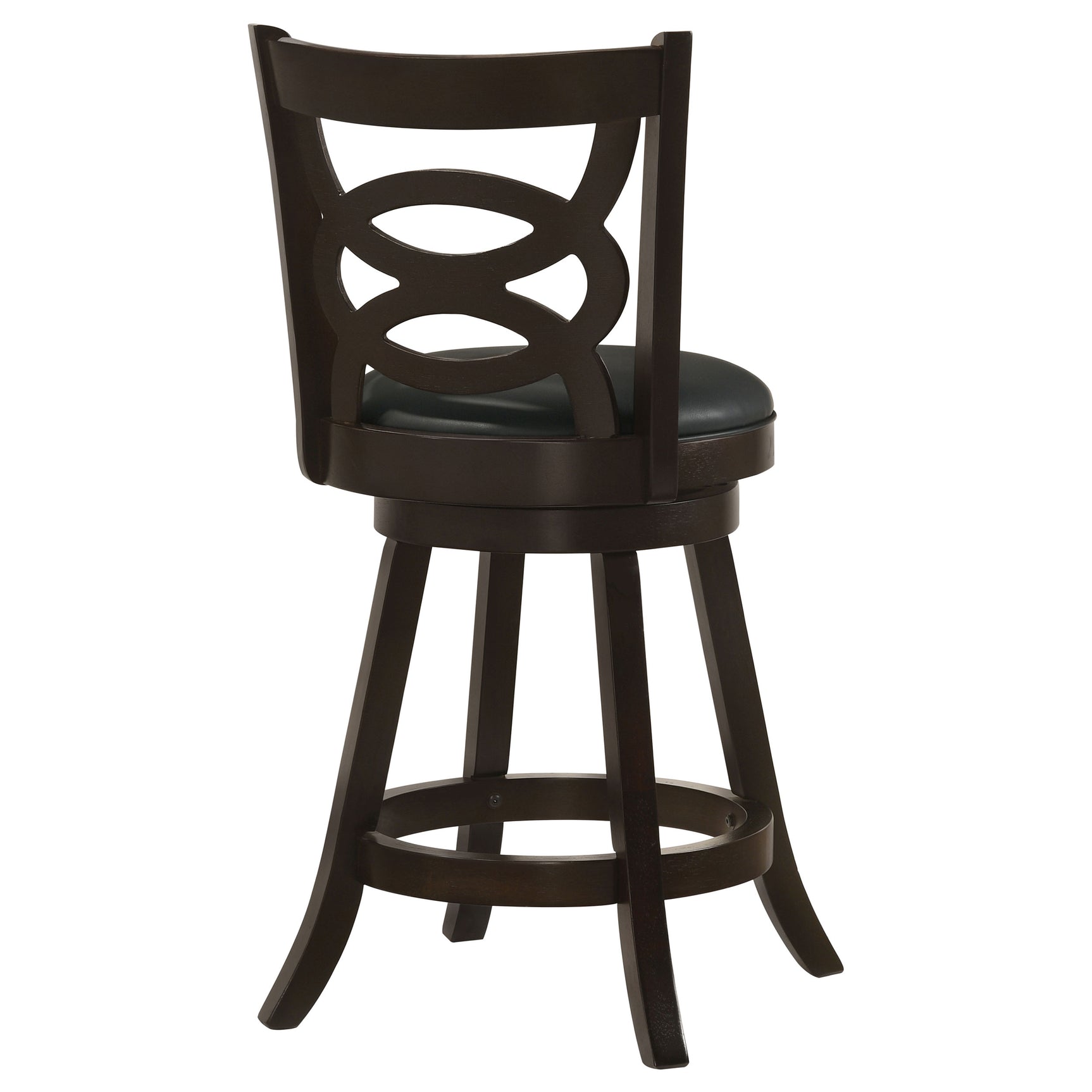 Calecita Wood Swivel Counter Stool Cappuccino (Set of 2) - Tampa Furniture Outlet