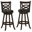 Tampa Furniture Outlet - Coaster - Calecita Wood Swivel Bar Chair Cappuccino (Set of 2) - 101930