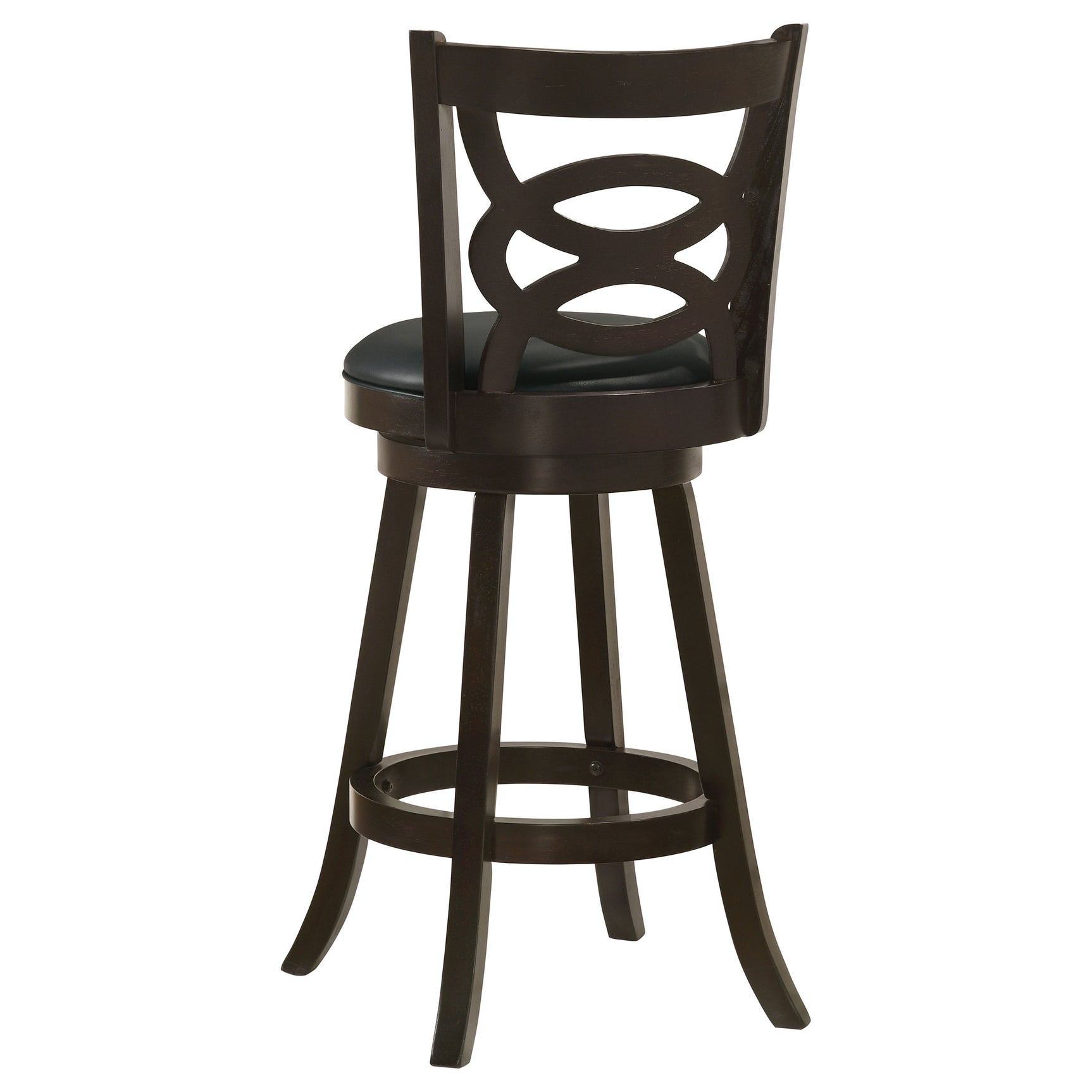 Calecita Wood Swivel Bar Chair Cappuccino (Set of 2) - Tampa Furniture Outlet