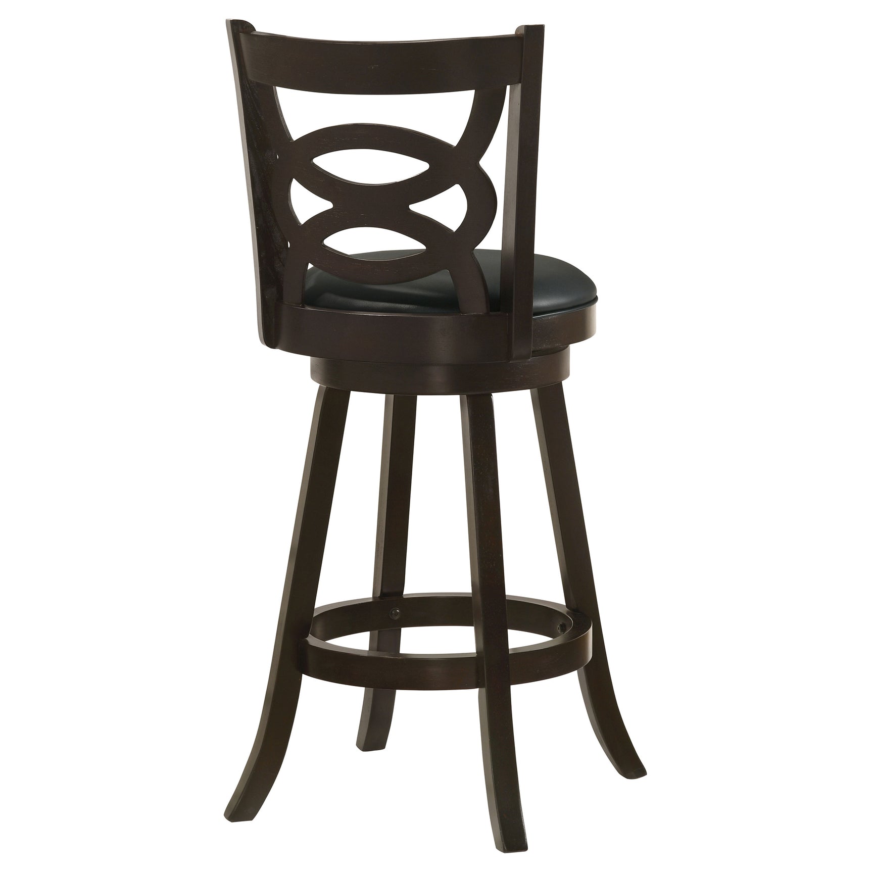 Calecita Wood Swivel Bar Chair Cappuccino (Set of 2) - Tampa Furniture Outlet