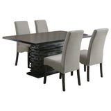 Stanton 5-piece Rectangular Dining Table Set Grey - Tampa Furniture Outlet