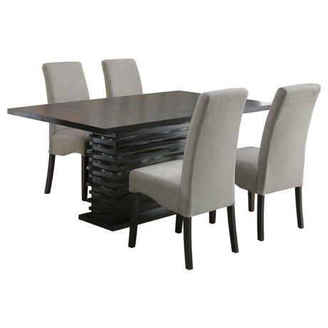 Stanton 5-piece Rectangular Dining Table Set Grey - Tampa Furniture Outlet