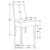 Stanton 5-piece Rectangular Dining Table Set Grey - Tampa Furniture Outlet
