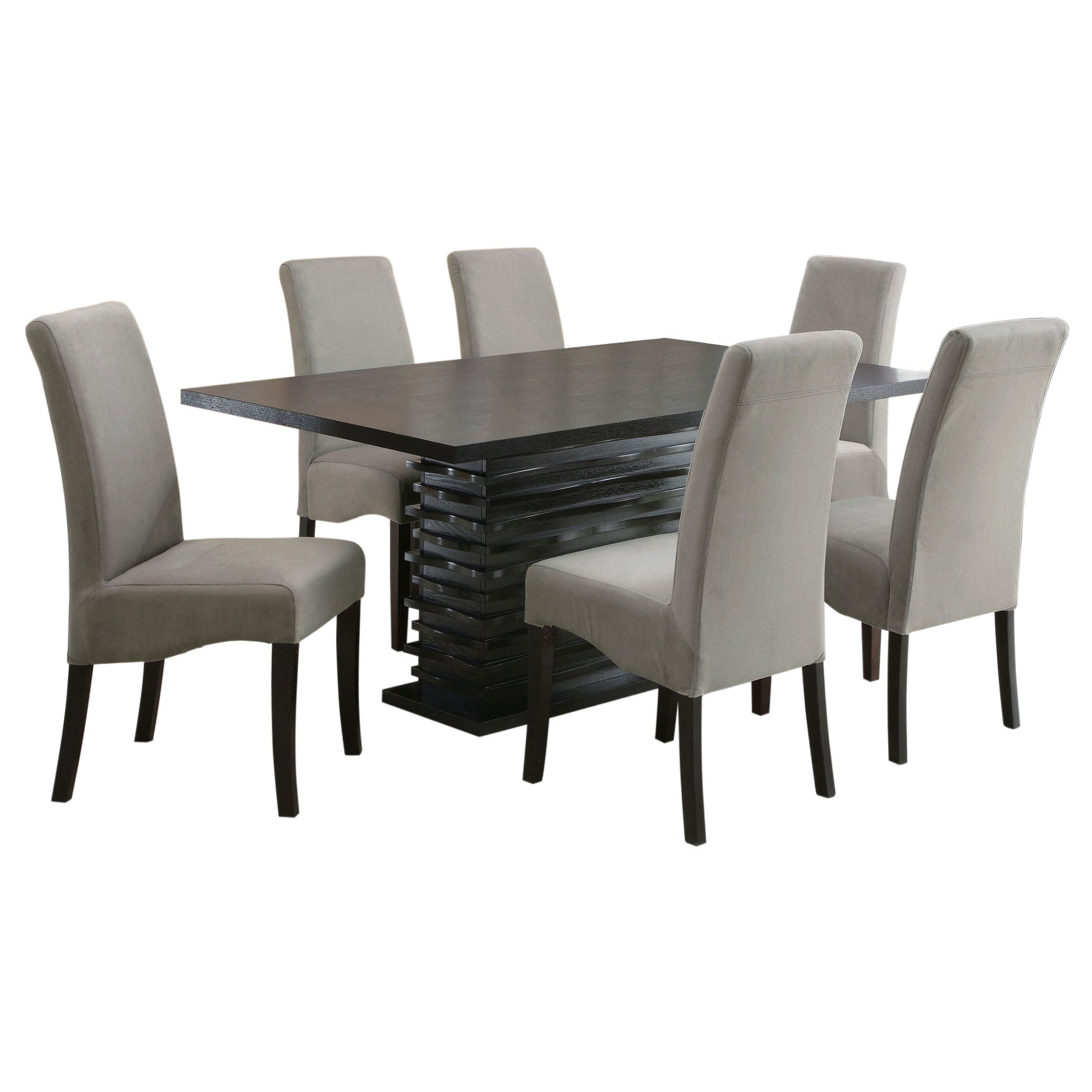 Stanton 7-piece Rectangular Dining Table Set Grey - Tampa Furniture Outlet