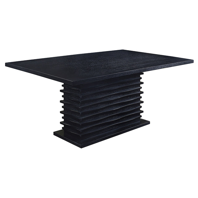 Tampa Furniture Outlet - Coaster - Stanton Rectangular 66-inch Dining Table Black - 102061