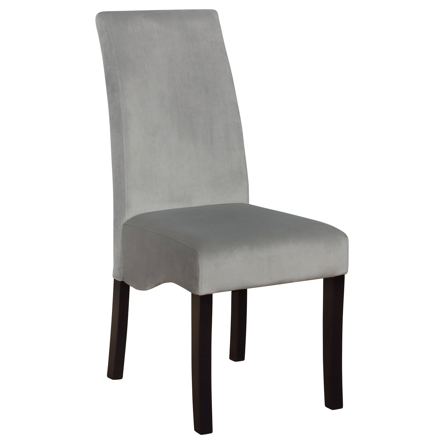 Stanton Velvet Upholstered Dining Side Chair Grey (Set of 2) - Tampa Furniture Outlet