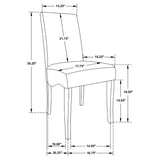 Stanton Velvet Upholstered Dining Side Chair Grey (Set of 2) - Tampa Furniture Outlet