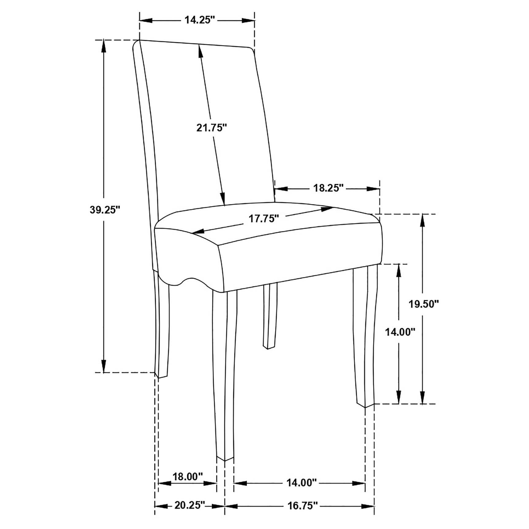 Stanton Velvet Upholstered Dining Side Chair Grey (Set of 2) - Tampa Furniture Outlet