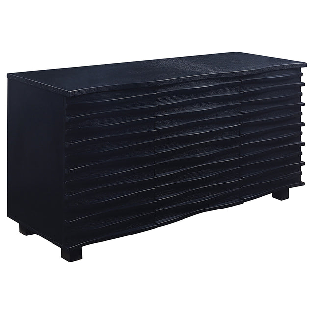 Tampa Furniture Outlet - Coaster - Stanton 3-drawer Sideboard Buffet Storage Cabinet Black - 102065