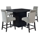 Stanton 5-piece Square Counter Height Dining Table Set Grey - Tampa Furniture Outlet