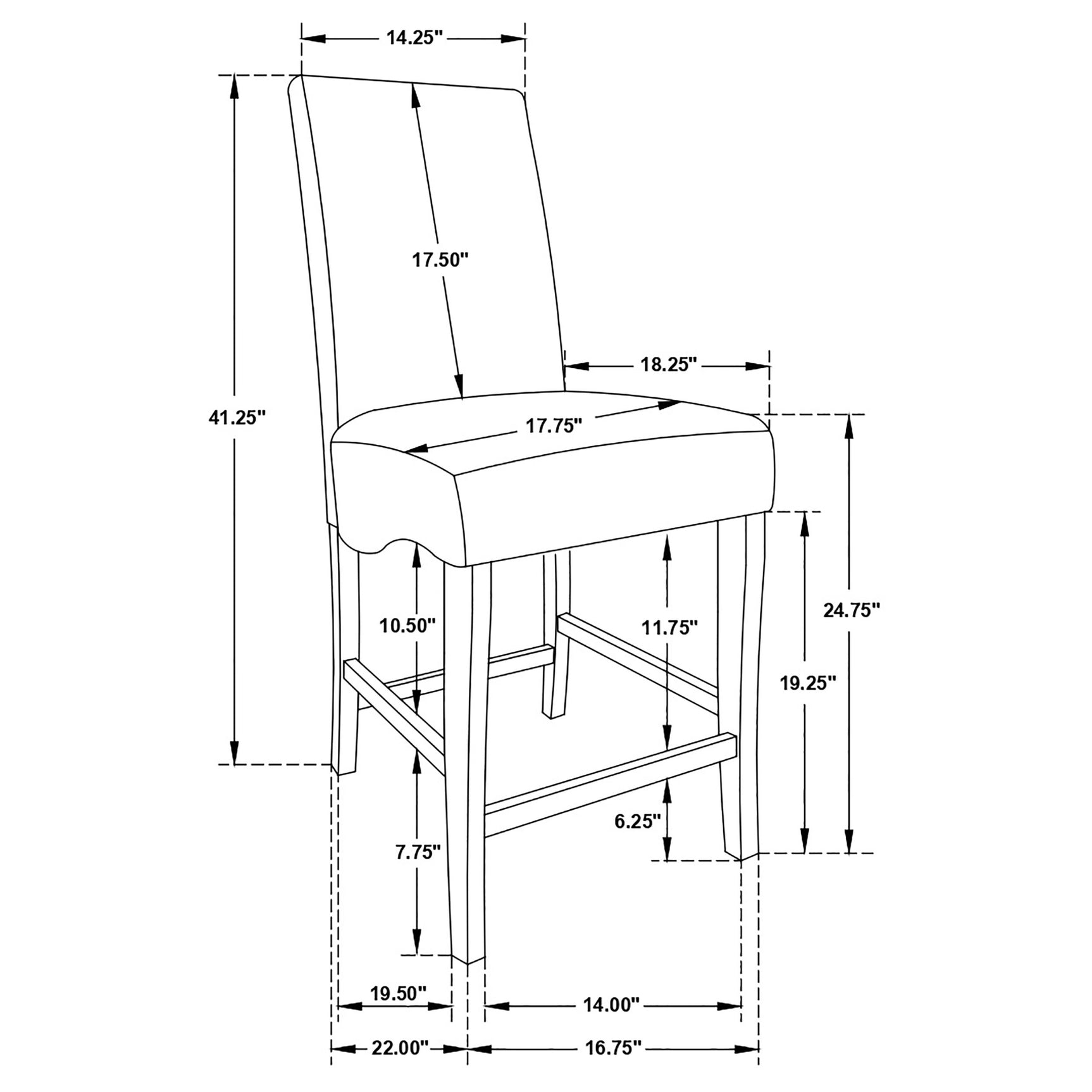 Stanton 5-piece Square Counter Height Dining Table Set Grey - Tampa Furniture Outlet