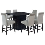 Stanton 7-piece Square Counter Height Dining Table Set Grey - Tampa Furniture Outlet