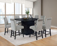 Tampa Furniture Outlet - Coaster - Stanton 9-piece Square Counter Height Dining Table Set Grey - 102068-S9