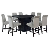 Stanton 9-piece Square Counter Height Dining Table Set Grey - Tampa Furniture Outlet