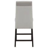 Stanton Velvet Upholstered Counter Chair Grey (Set of 2) - Tampa Furniture Outlet