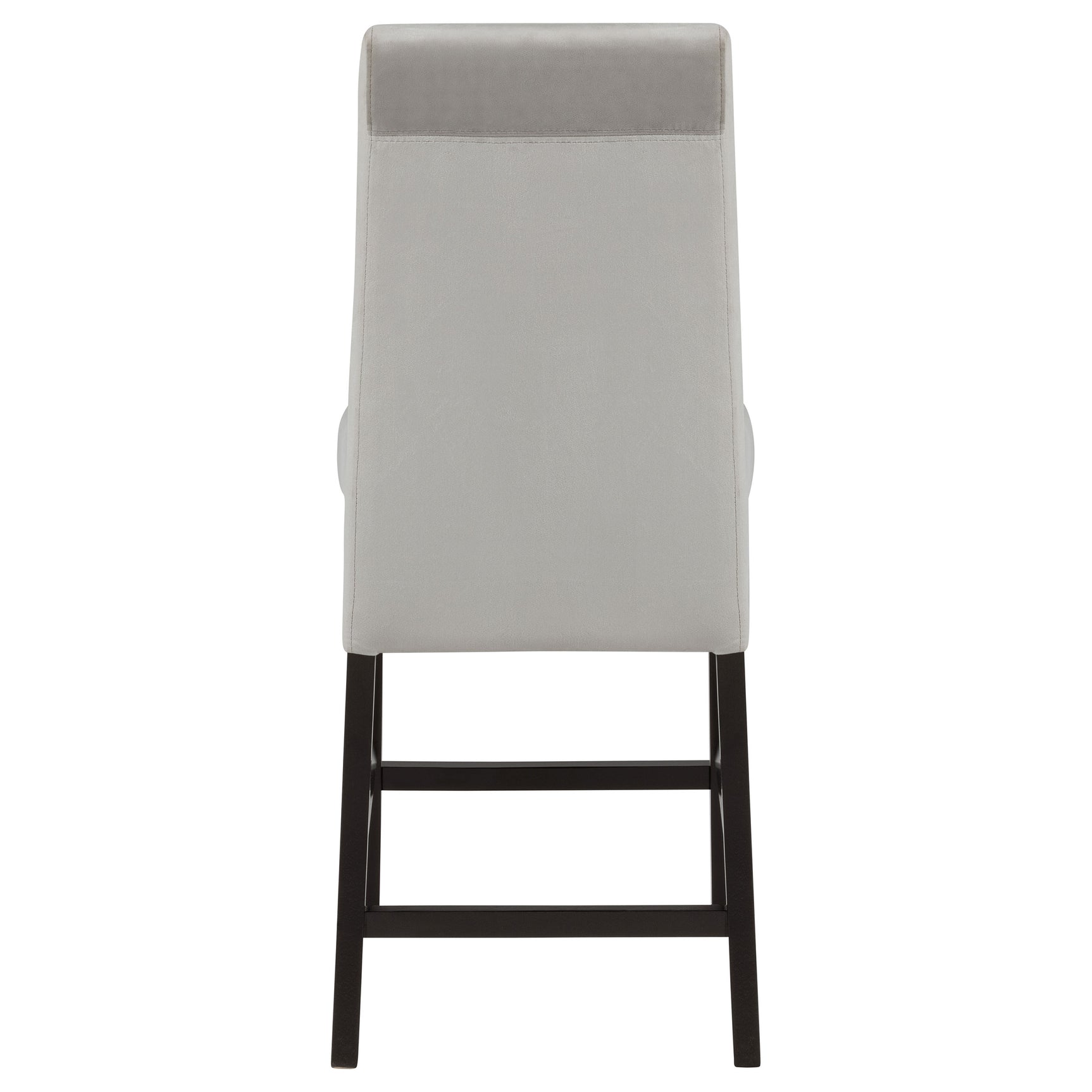 Stanton Velvet Upholstered Counter Chair Grey (Set of 2) - Tampa Furniture Outlet
