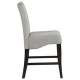Stanton Velvet Upholstered Counter Chair Grey (Set of 2) - Tampa Furniture Outlet