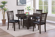 Tampa Furniture Outlet - Coaster - Lavon 5-piece Oval Extension Leaf Dining Set Espresso - 102671-S5