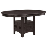 Lavon 5-piece Oval Extension Leaf Dining Set Espresso - Tampa Furniture Outlet