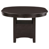 Lavon Oval 60-inch Wood Extension Leaf Dining Table Espresso - Tampa Furniture Outlet