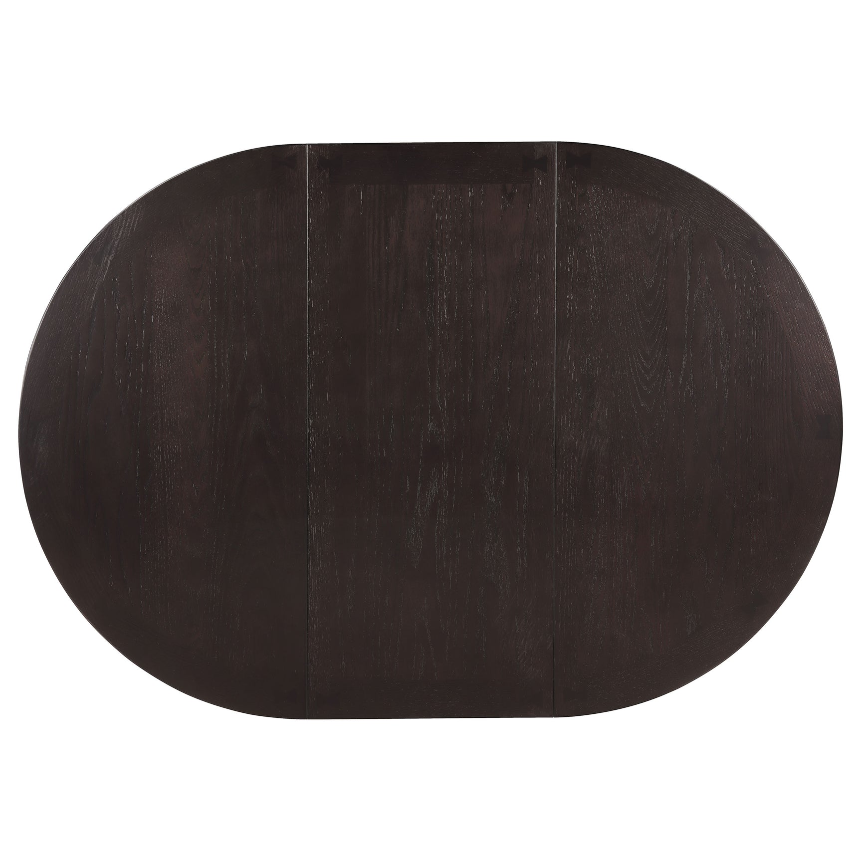 Lavon Oval 60-inch Wood Extension Leaf Dining Table Espresso - Tampa Furniture Outlet