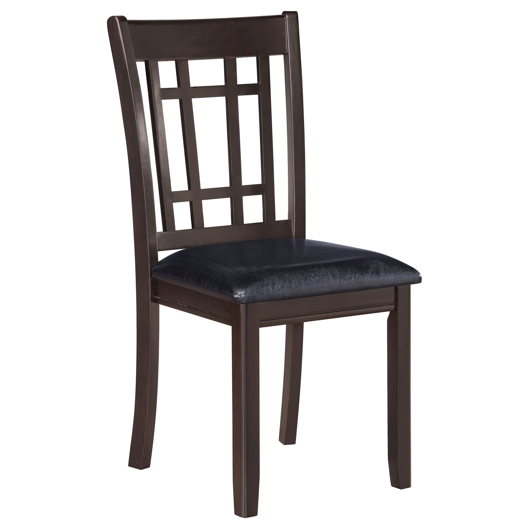 Lavon Wood Dining Side Chair Black and Espresso (Set of 2) - Tampa Furniture Outlet