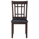 Lavon Wood Dining Side Chair Black and Espresso (Set of 2) - Tampa Furniture Outlet