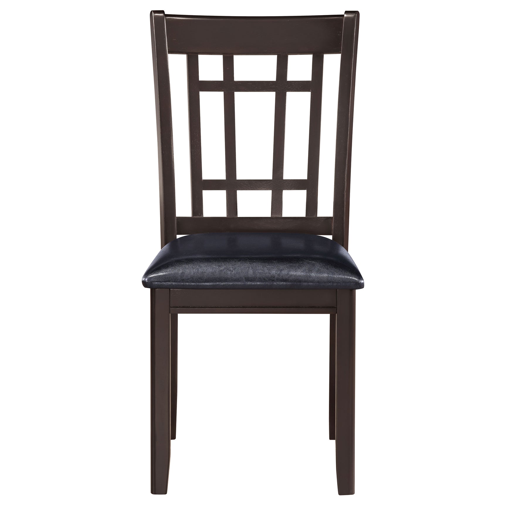 Lavon Wood Dining Side Chair Black and Espresso (Set of 2) - Tampa Furniture Outlet
