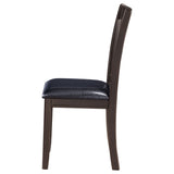 Lavon Wood Dining Side Chair Black and Espresso (Set of 2) - Tampa Furniture Outlet