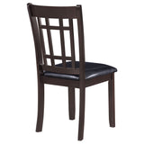 Lavon Wood Dining Side Chair Black and Espresso (Set of 2) - Tampa Furniture Outlet