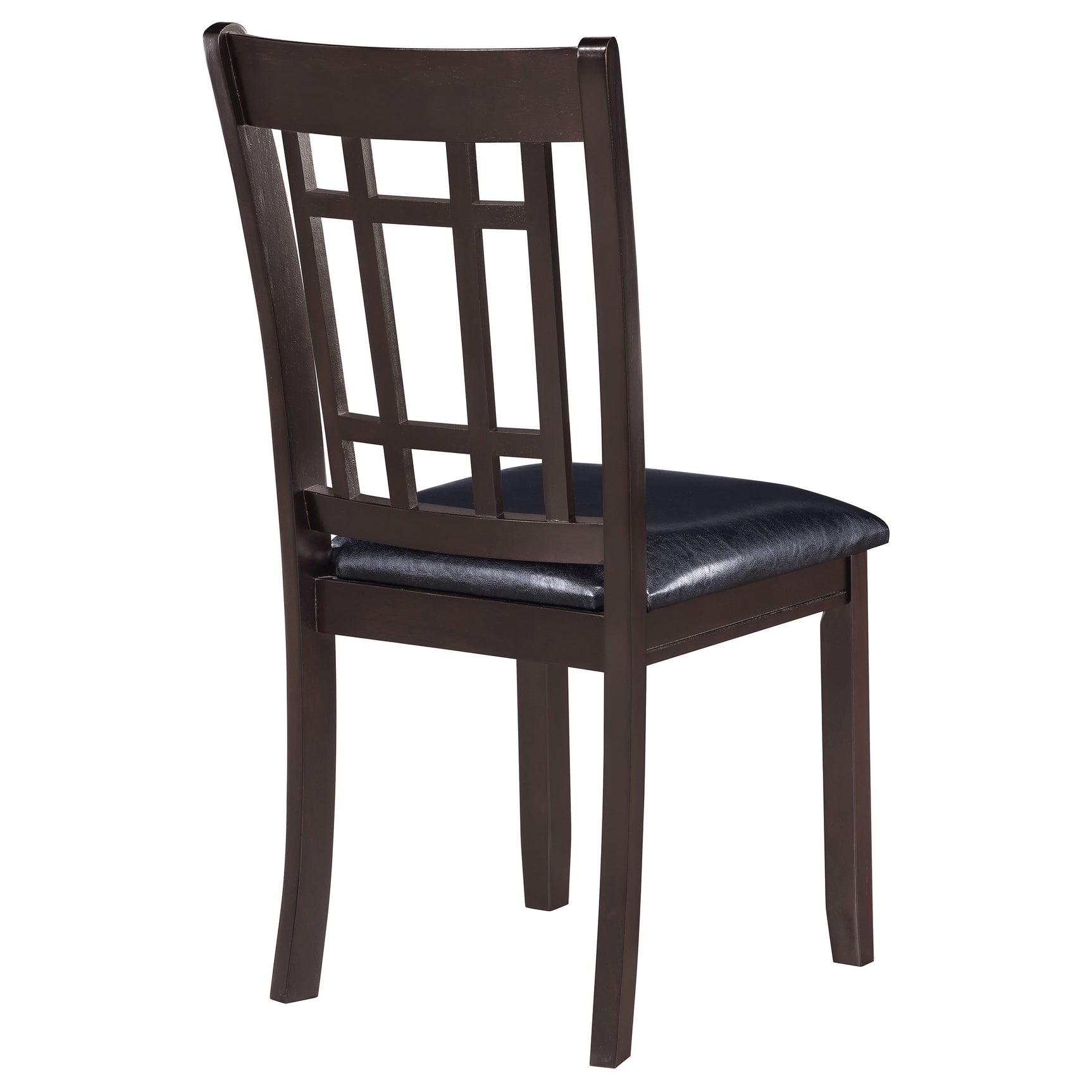 Lavon Wood Dining Side Chair Black and Espresso (Set of 2) - Tampa Furniture Outlet