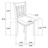 Lavon Wood Dining Side Chair Black and Espresso (Set of 2) - Tampa Furniture Outlet