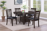 Lavon Wood Dining Side Chair Black and Espresso (Set of 2) - Tampa Furniture Outlet