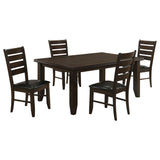 Dalila 5-piece Rectangular Dining Table Set Cappuccino - Tampa Furniture Outlet