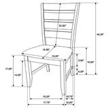 Dalila 5-piece Rectangular Dining Table Set Cappuccino - Tampa Furniture Outlet