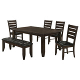 Dalila 6-piece Rectangular Dining Table Set Cappuccino - Tampa Furniture Outlet