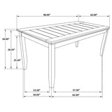 Dalila 6-piece Rectangular Dining Table Set Cappuccino - Tampa Furniture Outlet