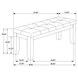 Dalila 6-piece Rectangular Dining Table Set Cappuccino - Tampa Furniture Outlet