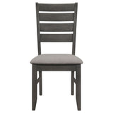 Dalila 5-piece Rectangular Dining Table Set Dark Grey - Tampa Furniture Outlet
