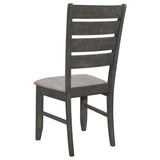 Dalila 6-piece Rectangular Dining Table Set Dark Grey - Tampa Furniture Outlet